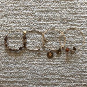Set of 4 Alex & Ani Bracelets